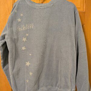 Taylor Swift Blue "You Drew Stars Around My Scars" Crewneck - XL